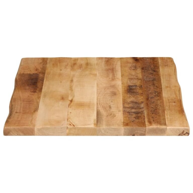 vidaXL Stalviršis, 90x60x3,8cm, mango medienos masyvas, su gyvu kraštu – produkto nuotrauka 4