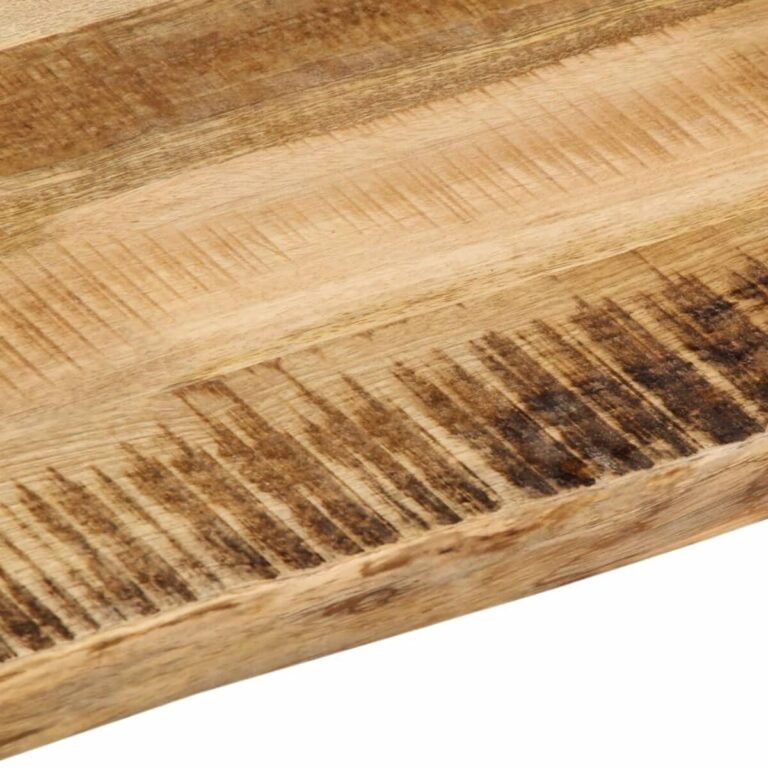 vidaXL Stalviršis, 90x60x3,8cm, mango medienos masyvas, su gyvu kraštu – produkto nuotrauka 7