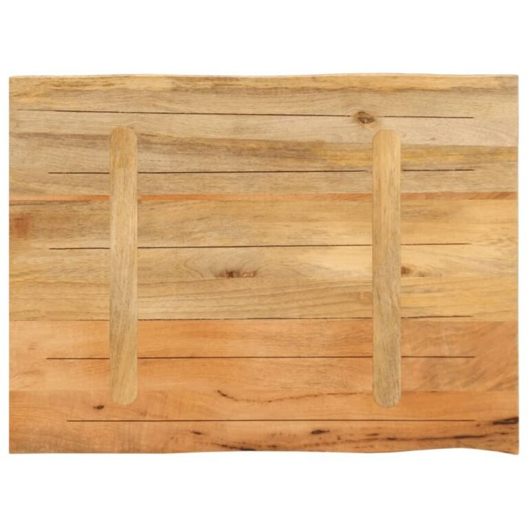 vidaXL Stalviršis, 90x60x2,5cm, mango medienos masyvas, su gyvu kraštu – produkto nuotrauka 5