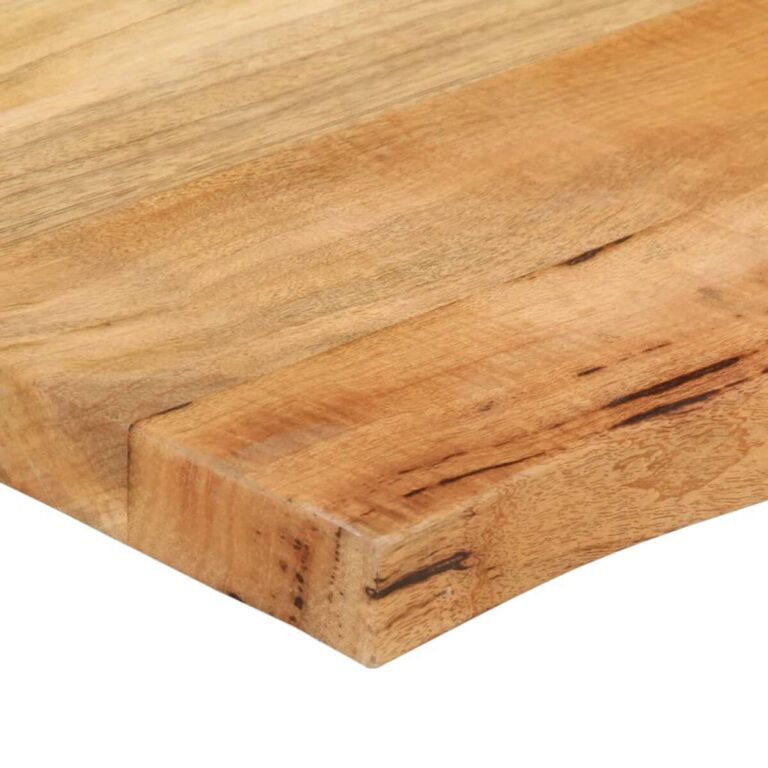 vidaXL Stalviršis, 90x60x2,5cm, mango medienos masyvas, su gyvu kraštu – produkto nuotrauka 6
