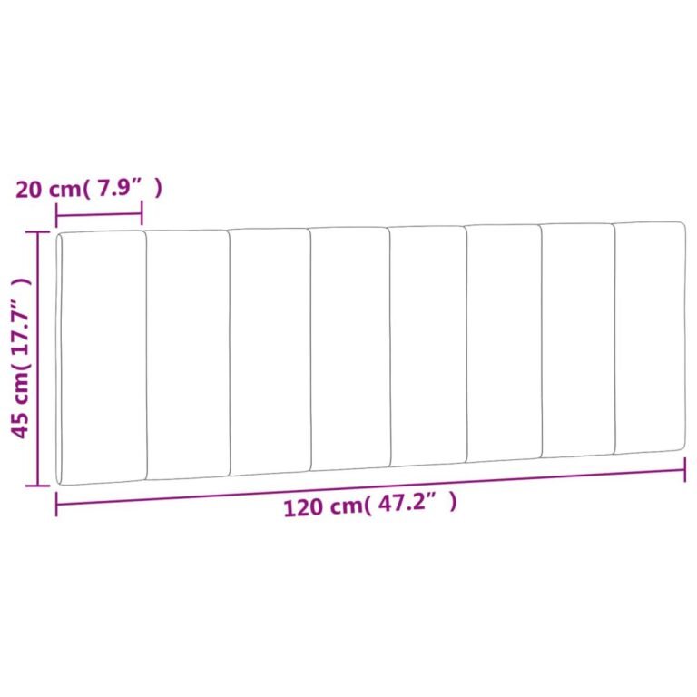 vidaXL Galvūgalio pagalvėlė, Hanko, šviesiai pilkos spalvos, 120cm, aksomas – produkto nuotrauka 10