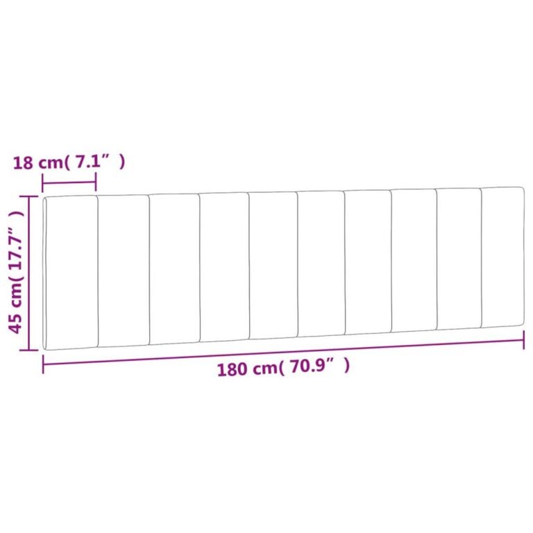 vidaXL Galvūgalio pagalvėlė, Hanko, šviesiai pilkos spalvos, 180cm, aksomas – produkto nuotrauka 10