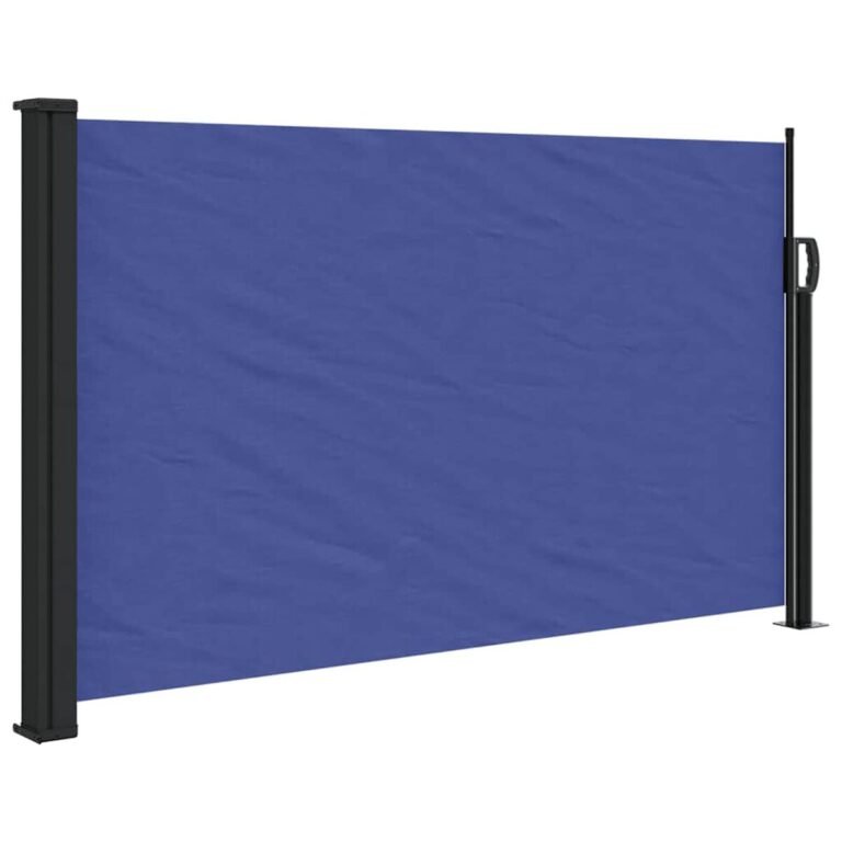 Ištraukiama šoninė markizė – 117×300 cm, mėlyna spalva Ištraukiama šoninė markizė – 117×300 cm, mėlyna spalva