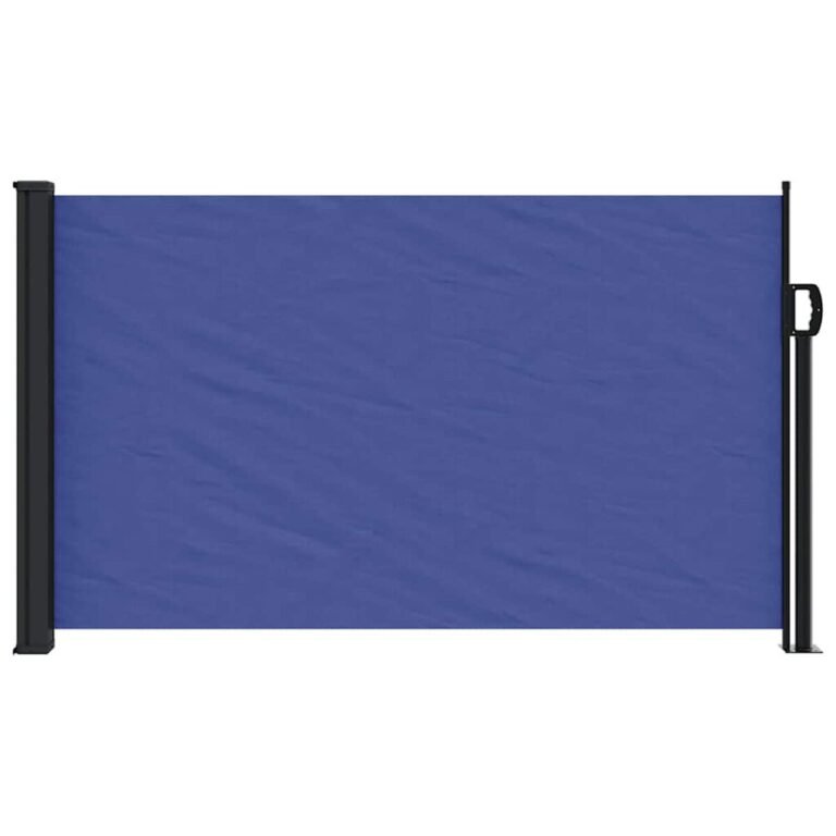 Ištraukiama šoninė markizė – 117×300 cm, mėlyna spalva – nuotrauka 3 Ištraukiama šoninė markizė – 117×300 cm, mėlyna spalva – produkto nuotrauka 3