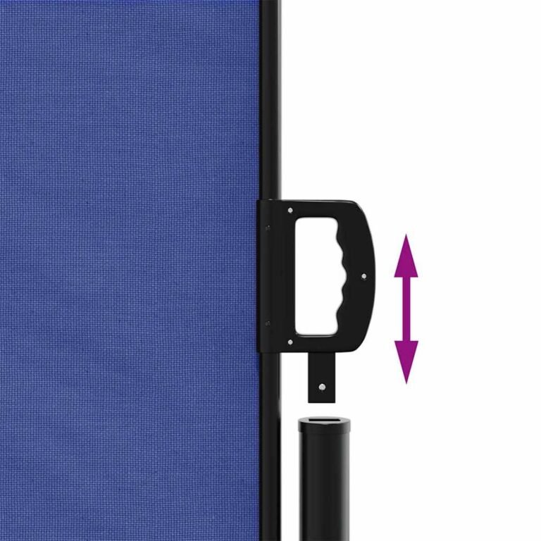 Ištraukiama šoninė markizė – 117×300 cm, mėlyna spalva – nuotrauka 6 Ištraukiama šoninė markizė – 117×300 cm, mėlyna spalva – produkto nuotrauka 6