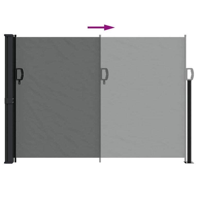Ištraukiama šoninė markizė – 140×300 cm, antracito spalva – nuotrauka 6 Ištraukiama šoninė markizė – 140×300 cm, antracito spalva – produkto nuotrauka 6