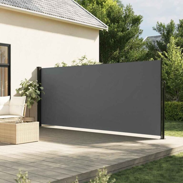 Ištraukiama šoninė markizė – 160×300 cm, antracito spalva – nuotrauka 2 Ištraukiama šoninė markizė – 160×300 cm, antracito spalva – produkto nuotrauka 2