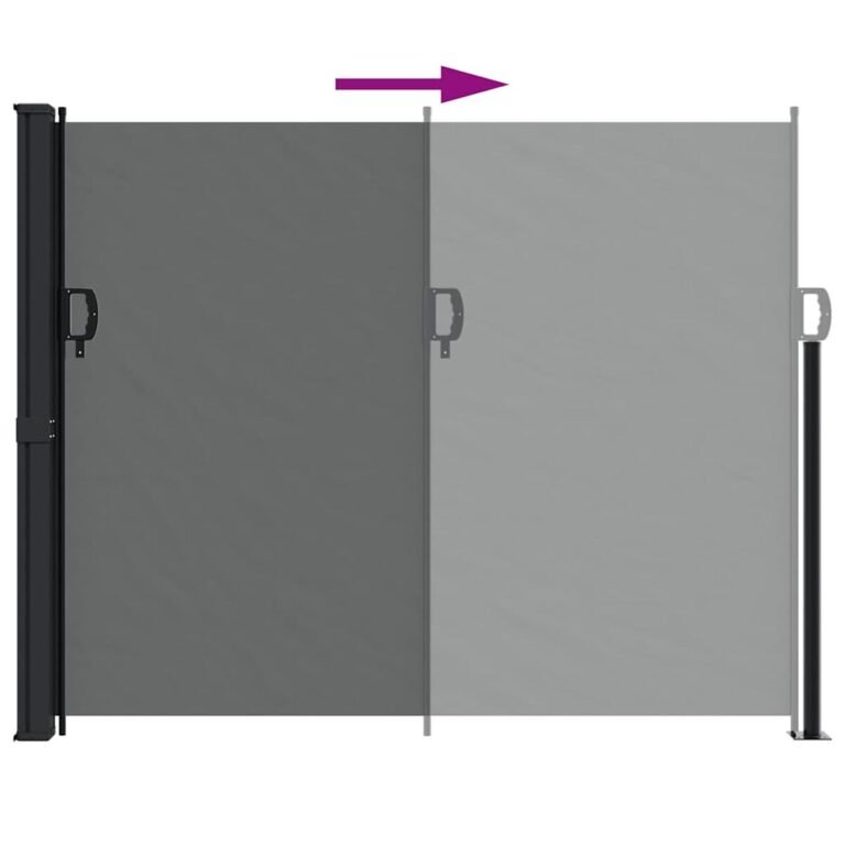 Ištraukiama šoninė markizė – 160×300 cm, antracito spalva – nuotrauka 6 Ištraukiama šoninė markizė – 160×300 cm, antracito spalva – produkto nuotrauka 6