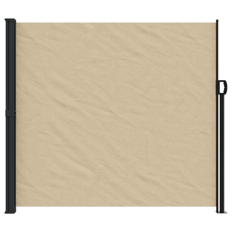 Ištraukiama šoninė markizė – 180×500 cm, smėlio spalva – produkto nuotrauka 3