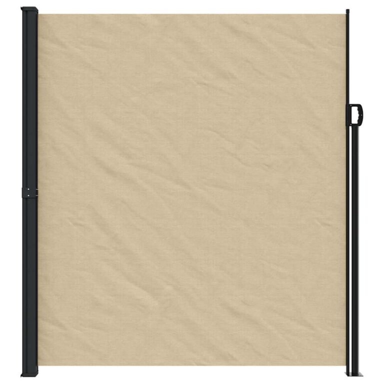 Ištraukiama šoninė markizė – 220×500 cm, smėlio spalva – produkto nuotrauka 3