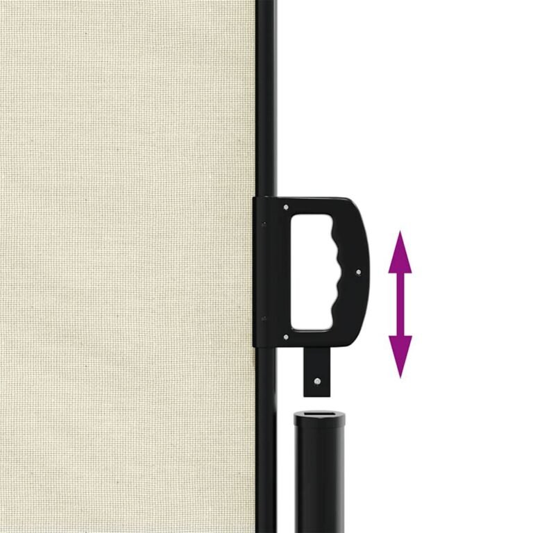 Ištraukiama šoninė markizė – 160×600 cm, kreminė spalva – produkto nuotrauka 6