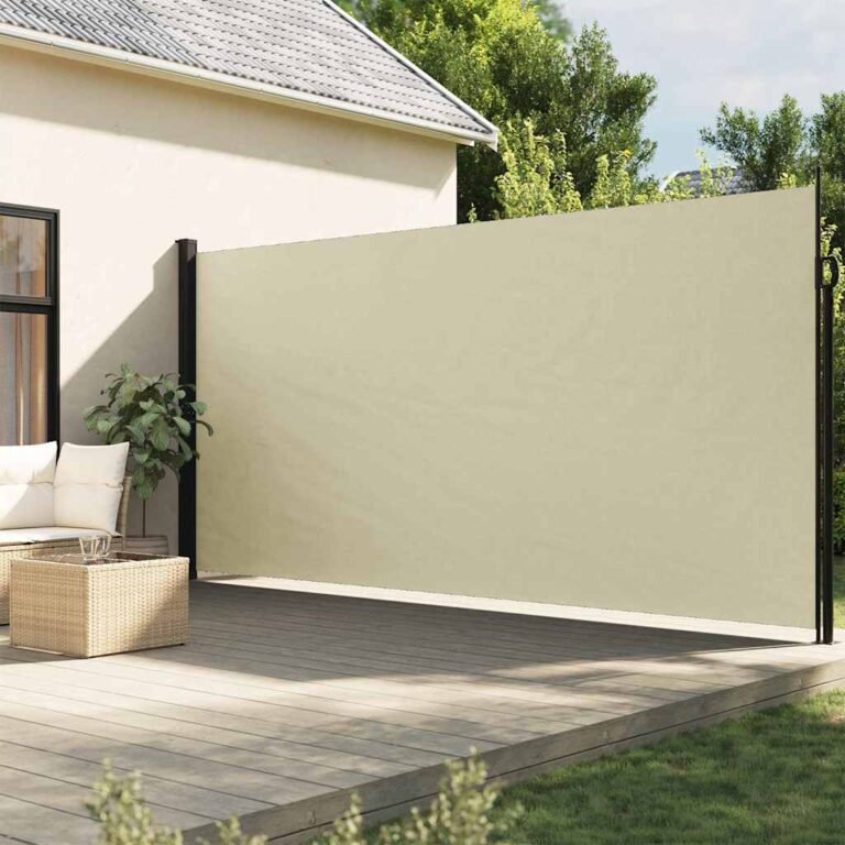 Ištraukiama šoninė markizė – 220×600 cm, kreminė spalva Ištraukiama šoninė markizė – 220×600 cm, kreminė spalva