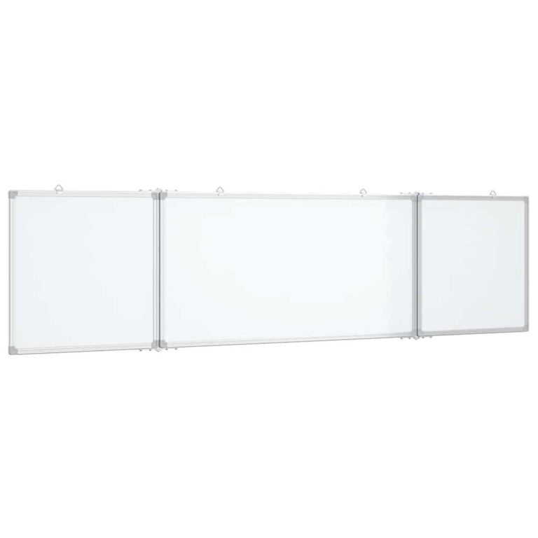 vidaXL Magnetinė balta lenta, 160x40x1,7cm, aliuminis, sulankstoma