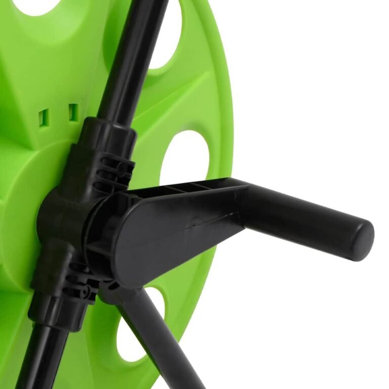 vidaXL Žarnos ritės vežimėlis, žalias, 60m, 1/2", plieninei žarnai – produkto nuotrauka 6