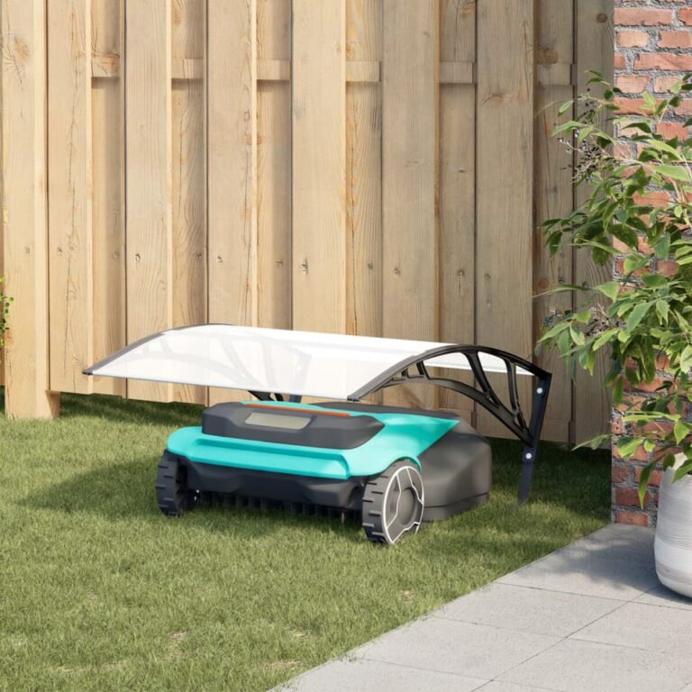 Roboto vejapjovės stoginė – 80×101×46 cm, juoda spalva – nuotrauka 2 Roboto vejapjovės stoginė – 80×101×46 cm, juoda spalva – produkto nuotrauka 2