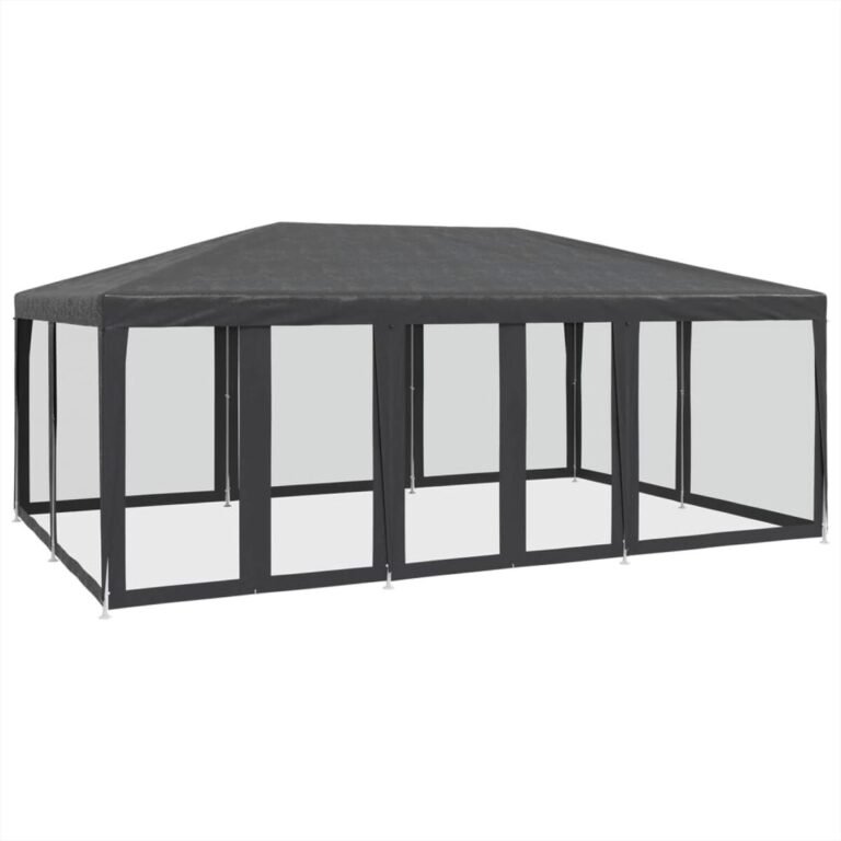 Pavėsinė-palapinė HDPE – 6×4 m, antracito spalva