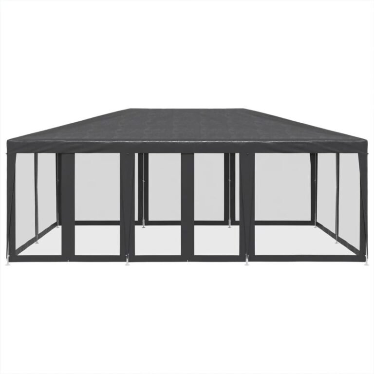Pavėsinė-palapinė HDPE – 6×4 m, antracito spalva – produkto nuotrauka 3