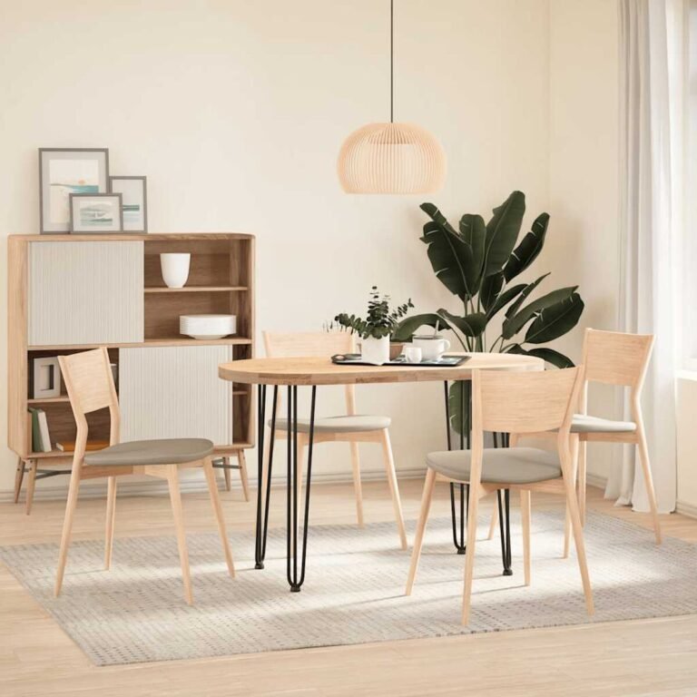 vidaXL segtukų formos kojelės konsoliniams staliukams, 4 vnt., juodos, 72 cm, masyvus plienas – produkto nuotrauka 3