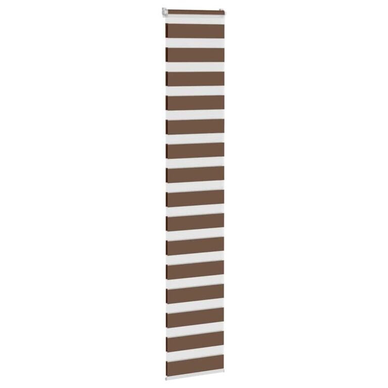 Diena-naktis roletas – 40×200 cm, ruda spalva