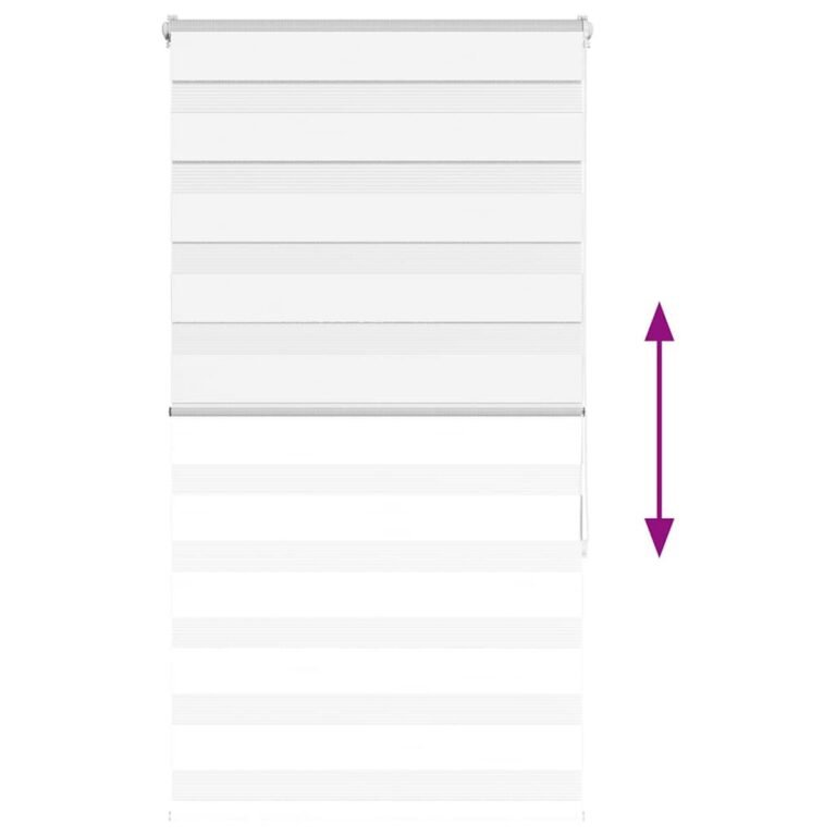 Diena-naktis roletas – 80×150 cm, balta spalva – produkto nuotrauka 4