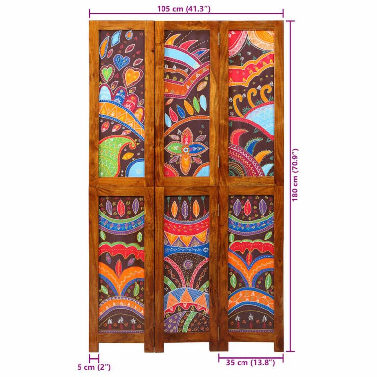 vidaXL Kambario pertvara Medus ruda 105 x 1,5 x 180 cm – produkto nuotrauka 11