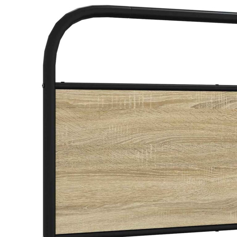 vidaXL Lovos rėmas be čiužinio, sonoma, 120x190cm, apdirbta mediena – produkto nuotrauka 8