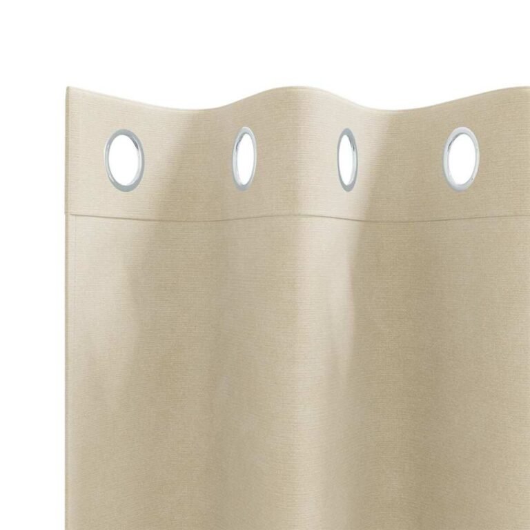 vidaXL Užuolaidos 2 vnt. Kreminė 140 x 175 cm Aksomas – produkto nuotrauka 5