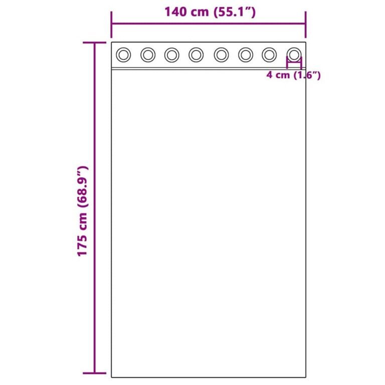 vidaXL Užuolaidos 2 vnt. Kreminė 140 x 175 cm Aksomas – produkto nuotrauka 8