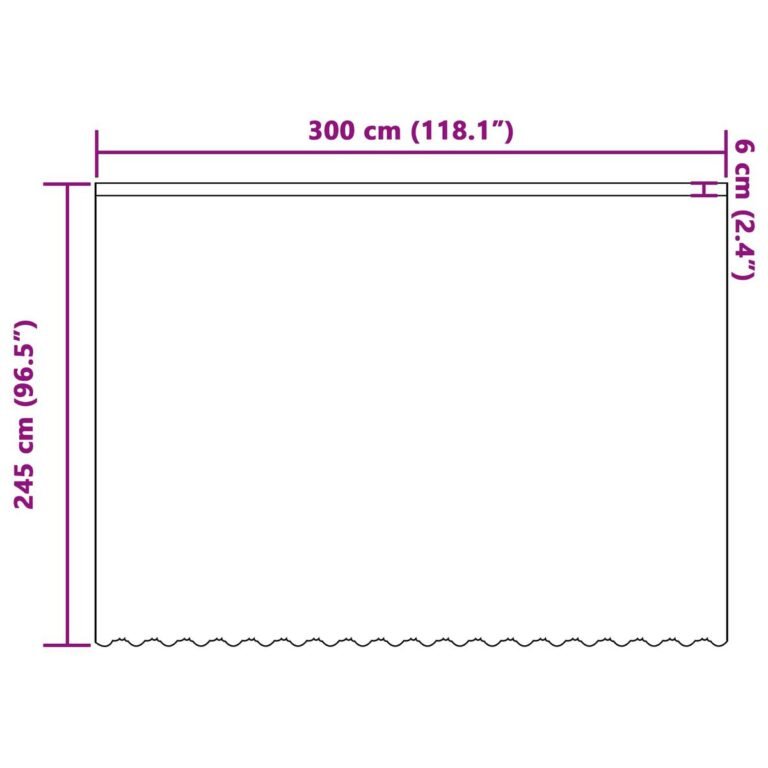 vidaXL Nėrinių Užuolaida Balta 300 x 245 cm Poliesteris – produkto nuotrauka 8