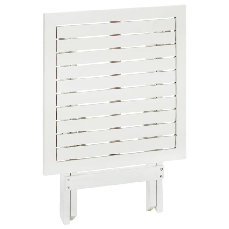 Stalas – 46×46×47 cm, balta spalva – produkto nuotrauka 4
