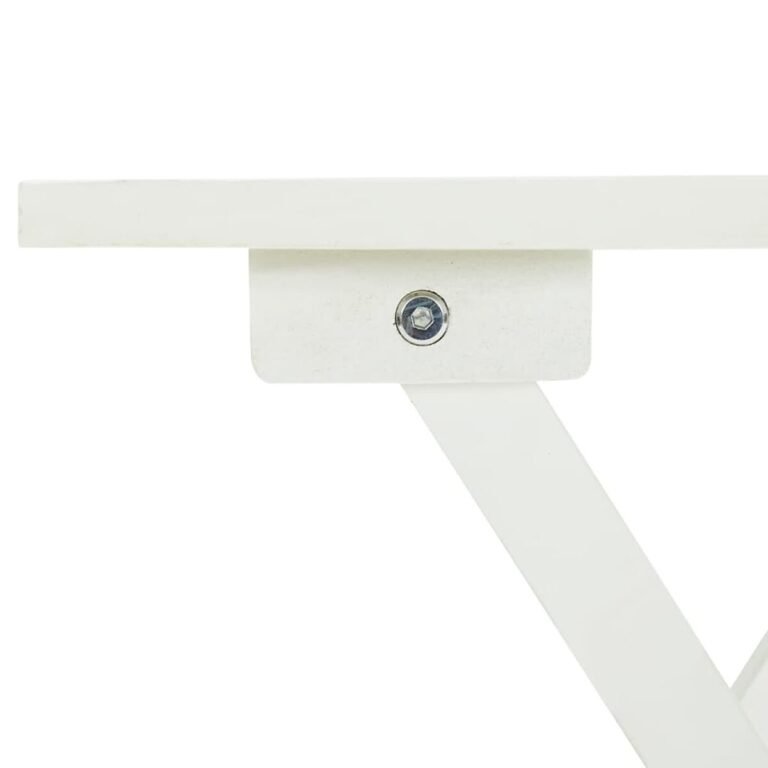 Stalas – 46×46×47 cm, balta spalva – produkto nuotrauka 6
