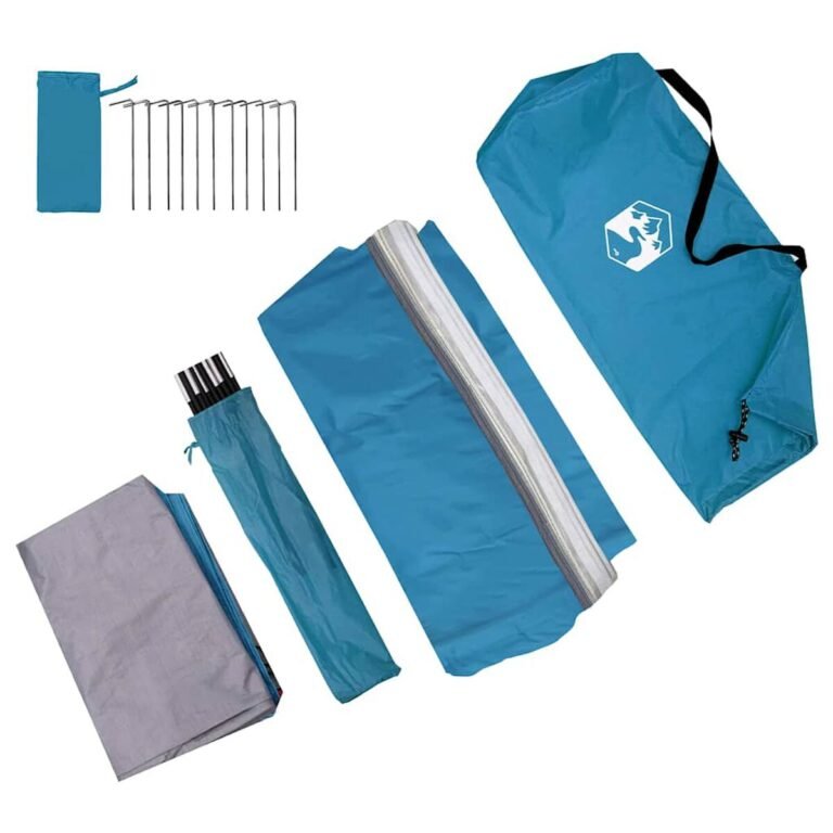 vidaXL Bagažinės palapinė Mėlyna 194 x 180 x 210 cm tafta – produkto nuotrauka 10