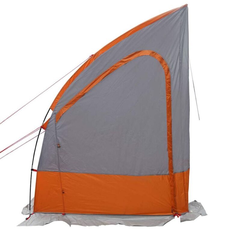 vidaXL Bagažinės palapinė Pilka ir oranžinė 194 x 180 x 210 cm tafta – produkto nuotrauka 6