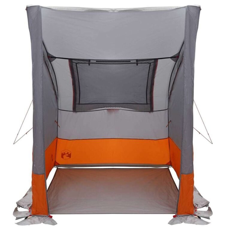vidaXL Bagažinės palapinė Pilka ir oranžinė 194 x 180 x 210 cm tafta – produkto nuotrauka 7