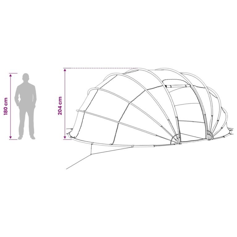 vidaXL Baseino palapinė kupolas 538 x 440 x 204 cm – produkto nuotrauka 16