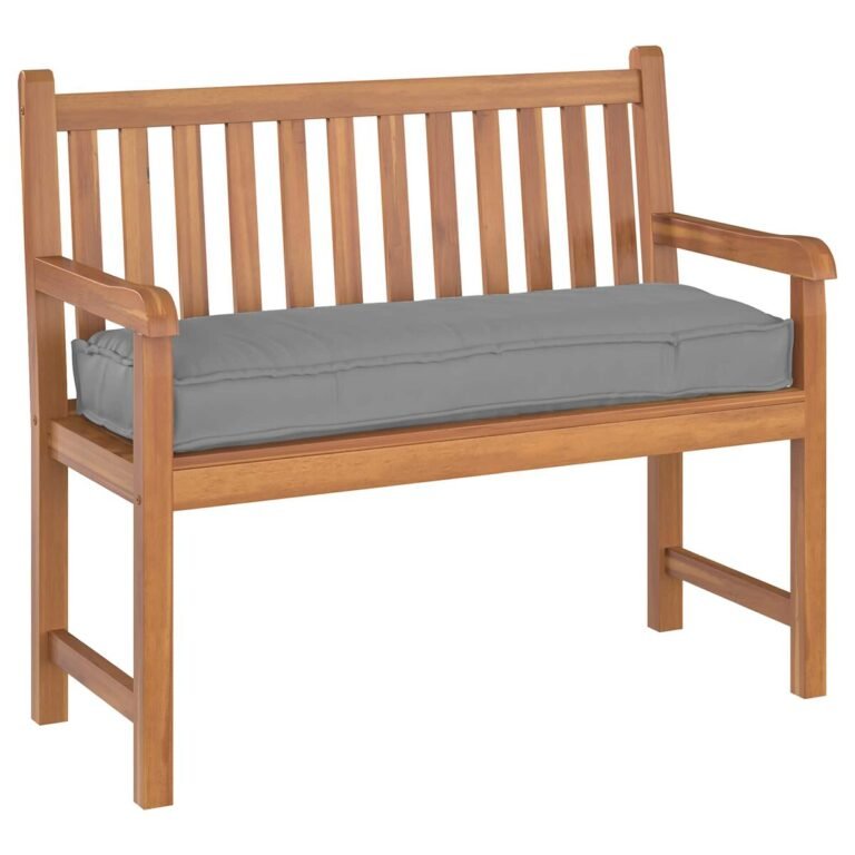 vidaXL Pagalvėlė Oksfordo audinys Pilka 120 x 40 x 8 cm – produkto nuotrauka 2