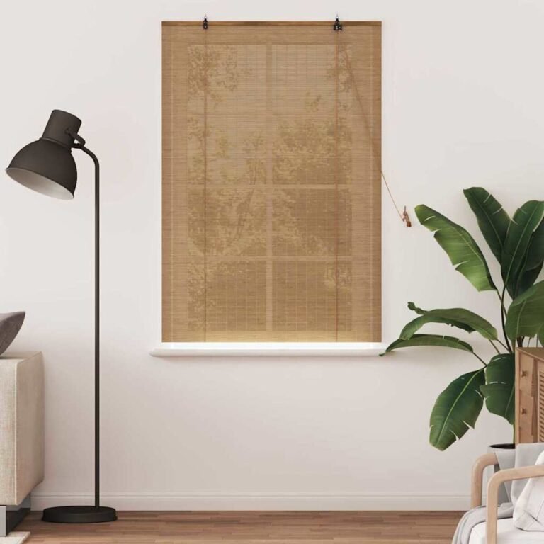 vidaXL Roletas Ruda 100 x 160 cm Bambukas – nuotrauka 3 vidaXL Roletas Ruda 100 x 160 cm Bambukas – produkto nuotrauka 3