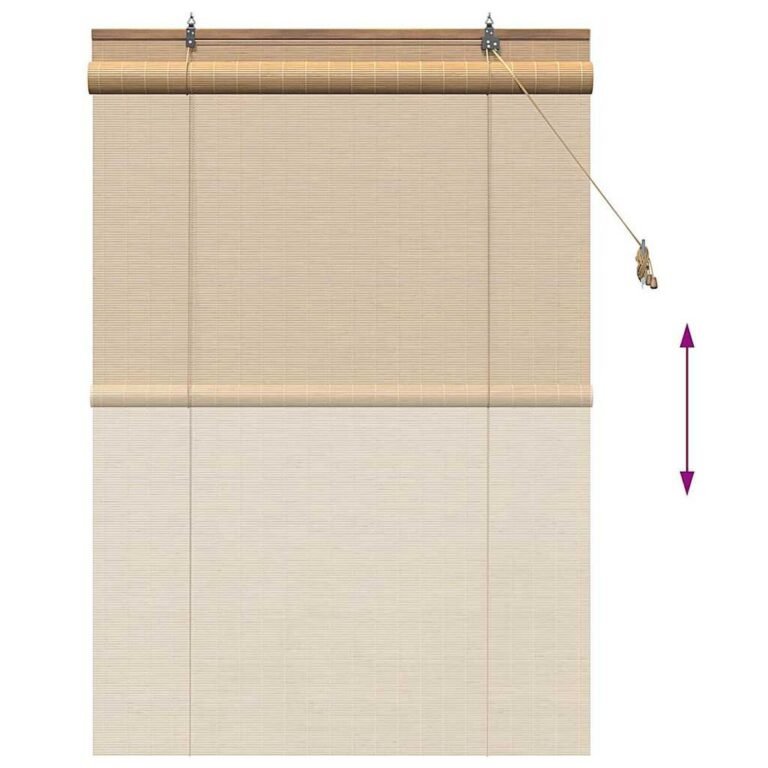 vidaXL Roletas Ruda 100 x 160 cm Bambukas – nuotrauka 13 vidaXL Roletas Ruda 100 x 160 cm Bambukas – produkto nuotrauka 13
