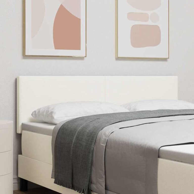 vidaXL Galvūgalis Kreminė 160 cm Kordūrinis audinys – produkto nuotrauka 2
