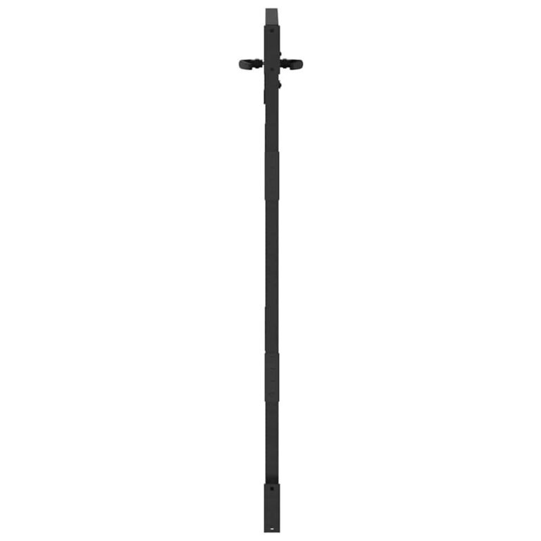 vidaXL Sodo vartai 85 x 150 cm Juoda Užrakintas – produkto nuotrauka 5