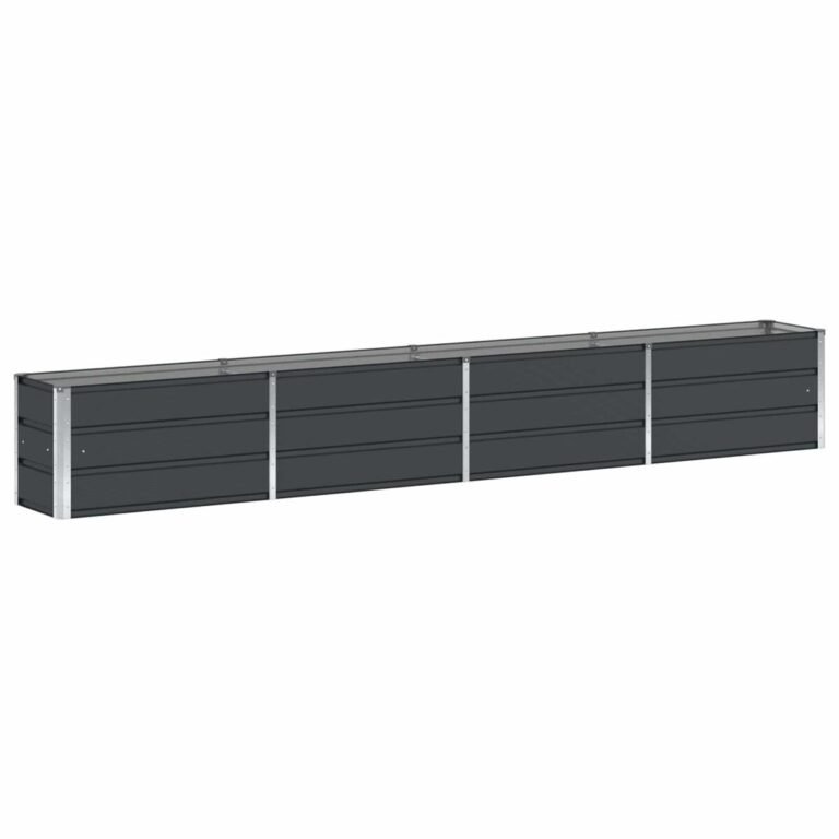 vidaXL Lovelis Antracitas 320 x 40 x 45 cm Plienas