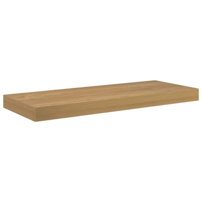 vidaXL Sieninė lentyna 2 vnt. Ruda 60 x 23,5 x 3,8 cm Apdirbta mediena – produkto nuotrauka 6