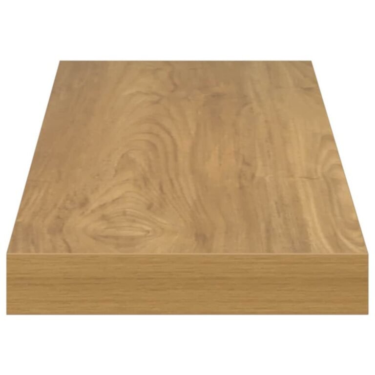 vidaXL Sieninė lentyna 2 vnt. Ruda 60 x 23,5 x 3,8 cm Apdirbta mediena – produkto nuotrauka 8