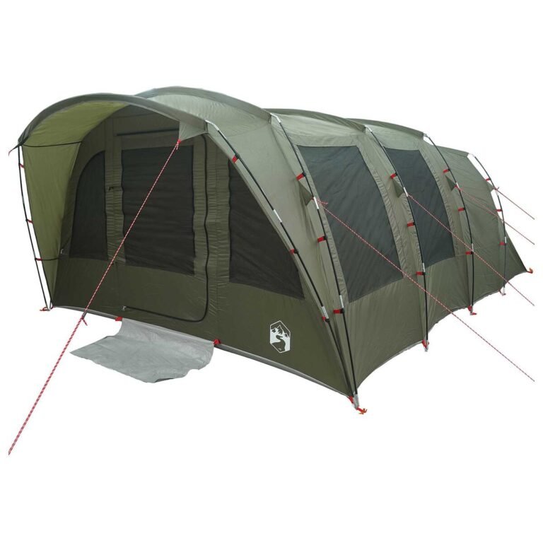 vidaXL Tunelinė palapinė Alyvuogių žalia 427 x 315 x 178 cm – produkto nuotrauka 3