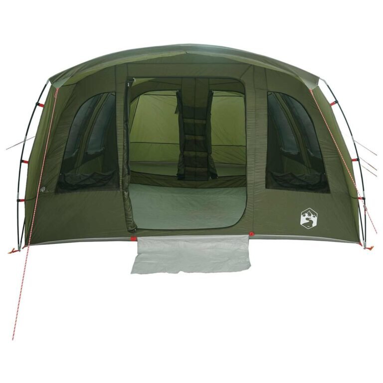 vidaXL Tunelinė palapinė Alyvuogių žalia 427 x 315 x 178 cm – produkto nuotrauka 4