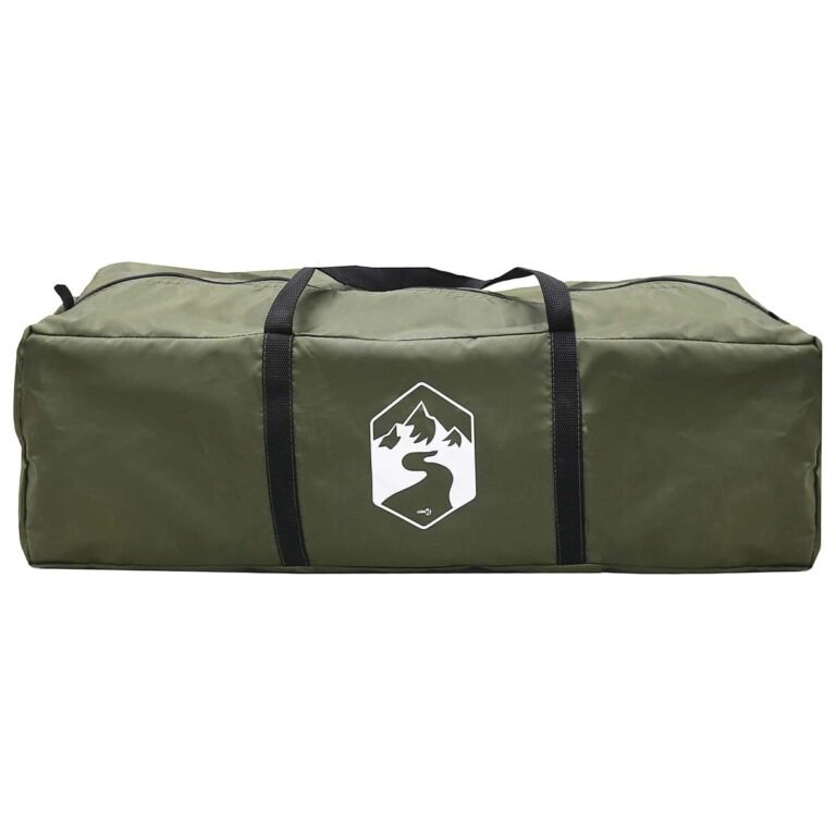 vidaXL Tunelinė palapinė Alyvuogių žalia 427 x 315 x 178 cm – produkto nuotrauka 8
