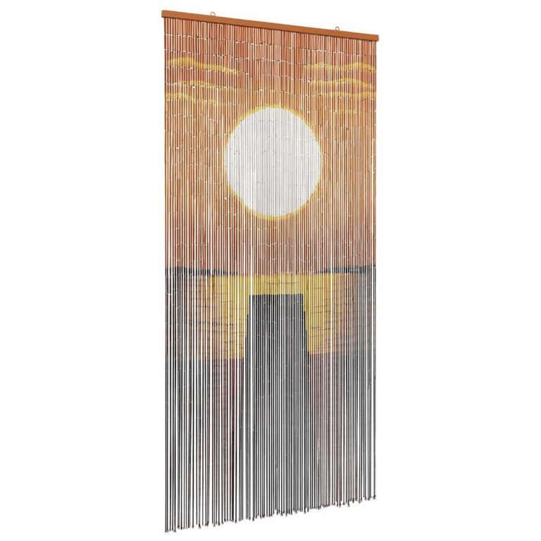 vidaXL Kenkėjų Durų Užuolaida multicolor 100 x 200 cm Bambukas