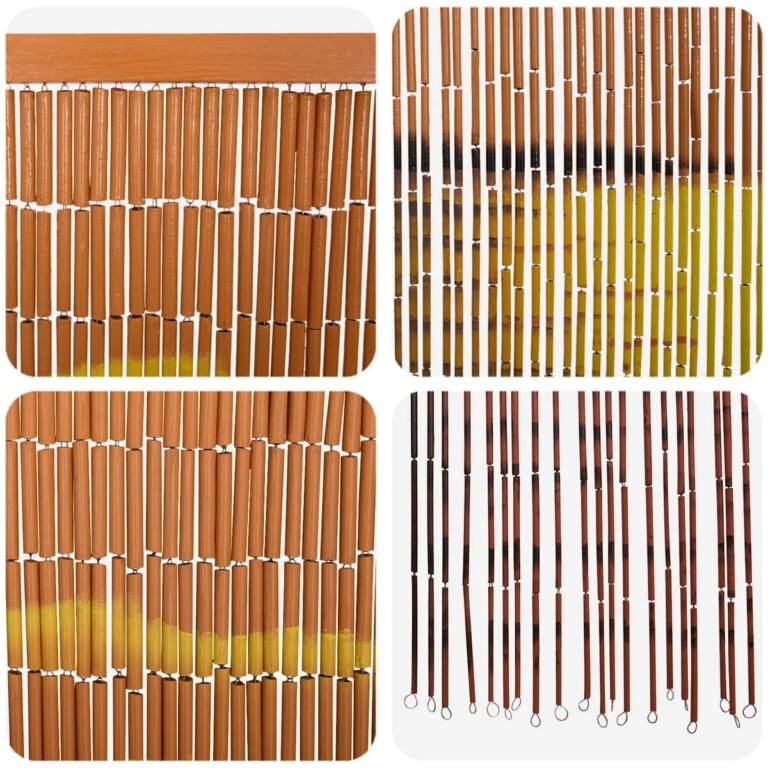 vidaXL Kenkėjų Durų Užuolaida multicolor 100 x 200 cm Bambukas – produkto nuotrauka 4