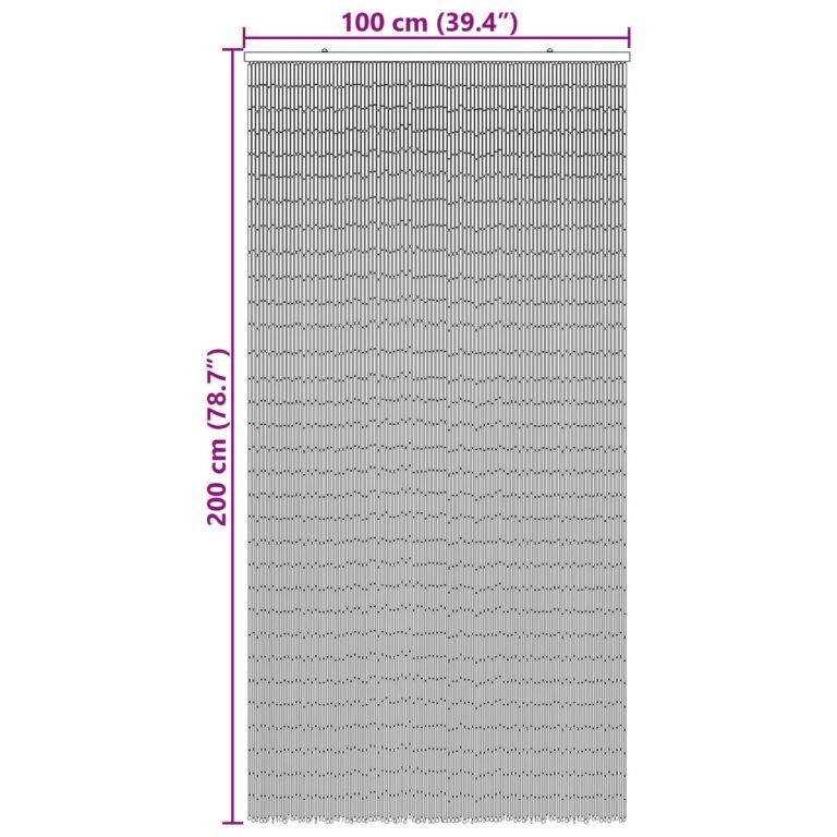 vidaXL Kenkėjų Durų Užuolaida multicolor 100 x 200 cm Bambukas – produkto nuotrauka 5