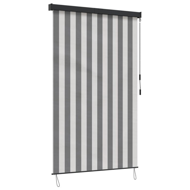 vidaXL Roletas Antracito ir baltos 100 x 250 cm Audinys ir aliuminis